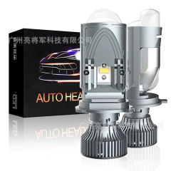M 01kモデルled自動車二重光レンズオートバイ魚眼灯ledヘッドライトh4車灯超高出力車灯