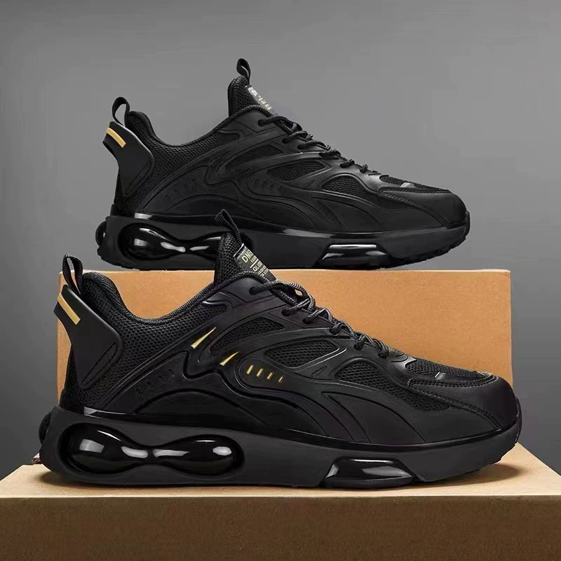 Внешняя торговля Трансграничная Весенняя дышащая повседневная обувь Модная обувь Универсальные мужские сетчатые кроссовки для бега Износостойкая мужская обувь на платформе