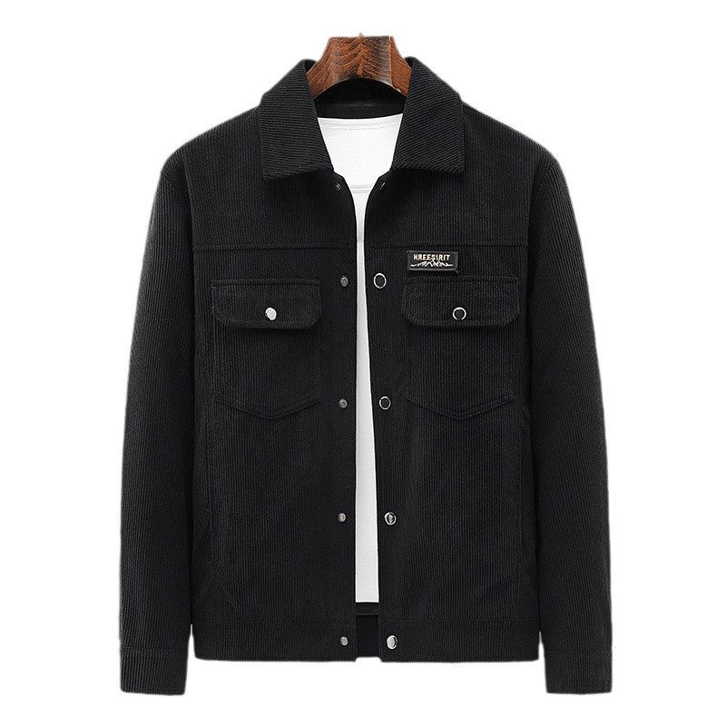 Men's Clothing spring and autumn men's jacket thin corduroy coat men's baseball collar casual tops_voghion.com