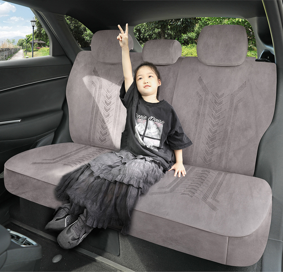Byd Hiace 05Dmi Special Car Seat Cushion, Universal Seat Cover for All Seasons, Suede Leather Ventilated Saddle Cushion Seat Cover