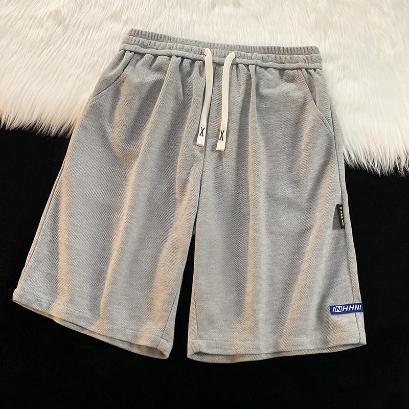 Pantalones casuales de estilo de Hong Kong, pantalones cortos para parejas masculinas, pantalones de tendencia sueltos, pantalones de tendencia de verano, pantalones de moda simples, deportivo