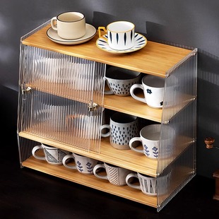 Water Cup Holder Mug Glass Cup Paper Cup Coffee Red Wine Cup Storage Rack High-End Accessible Luxury Finishing Rack