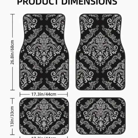 TEMU retro estilo nórdico alfombra de pie de coche alfombra de cuatro piezas tapete resistente a las manchas almohadilla de pie Amazon TEMU al por mayor