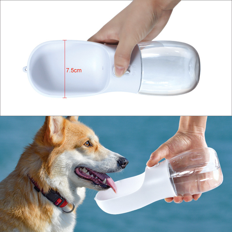 Mascota que viaja taza de agua gato y perro al aire libre viaje mascota taza de agua mascota portátil taza de agua