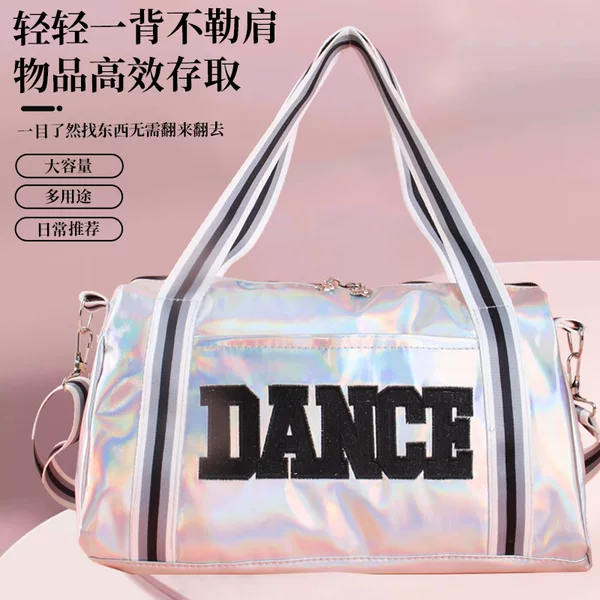 New Trendy Laser Dance Bag Girls' Large Capacity Shoulder Bag Dancing Bag Latin Chinese Dance Handbag Crossbody Bag