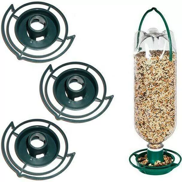 [跨境爆款花园塑料喂鸟器可乐瓶悬挂喂鸟器Bottle Top Bird Feeder]
