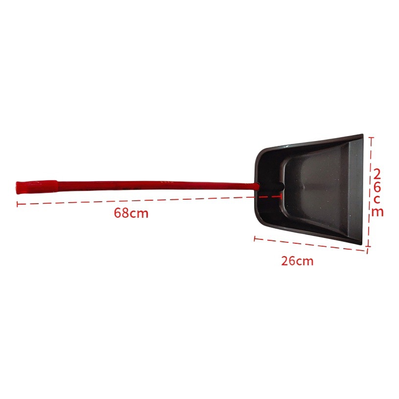 Fuente de la fábrica de limpieza del hogar escoba de plástico recogedor de basura negro pala recogedor de mano pala cubo