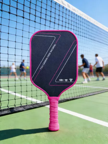 T700 carbon fiber matte pickleball racket, heat-pressed one-piece design, professional competition, increased density, ultra-lightweight racket