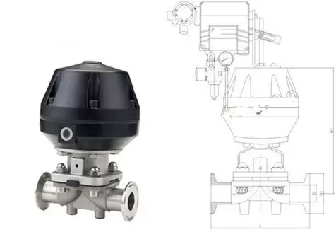 气动卫生级快装隔膜阀 隔膜阀生产 强浓酸碱防腐蚀截断阀