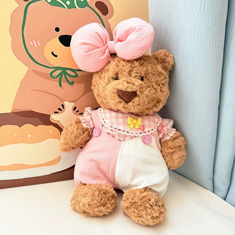 Котята Барселона Bear Clothes Барселона Bear Clothes Фланелевые пижамы Набор eye mask Cute Dressup