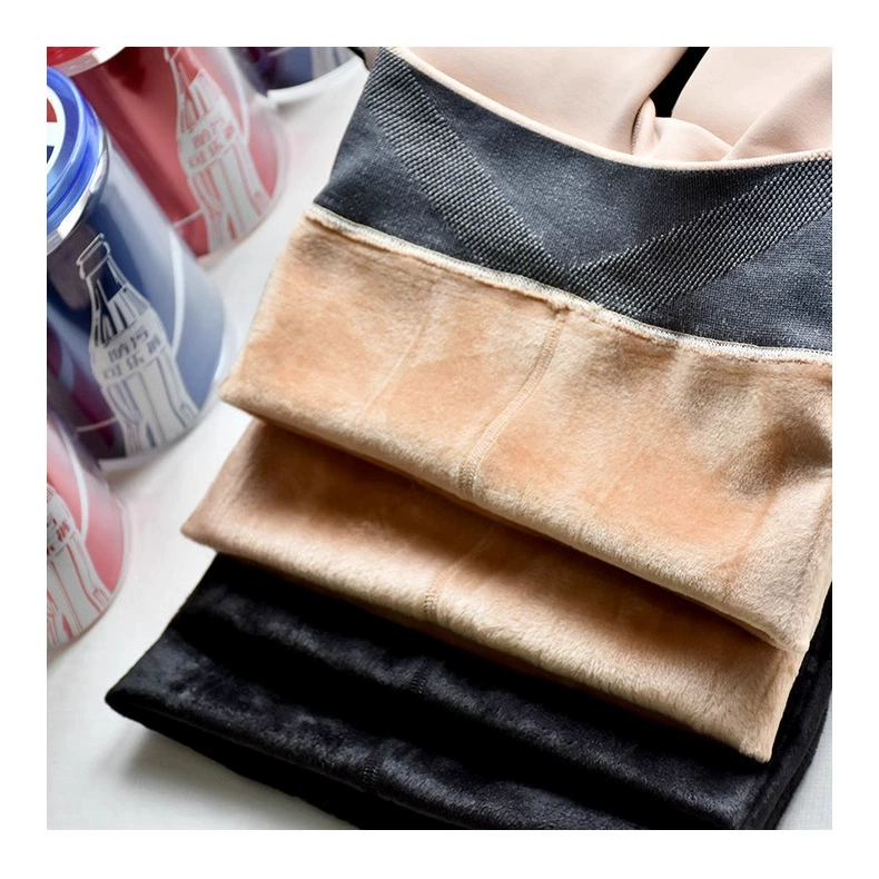 【Брюки на флисовой подкладке 230 г】Распродажа: телесные утепленные леггинсы без ножек на флисовой подкладке, толстые, теплые, корректирующие, базовый слой