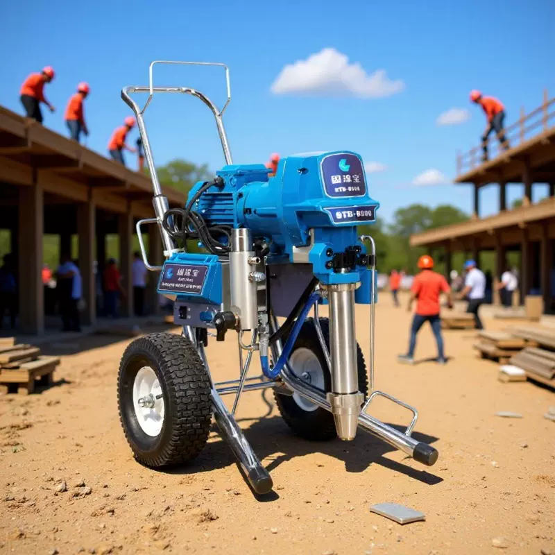 高压无气喷涂机乳胶漆彩钢瓦油漆涂料喷涂机大功率喷漆机器小型