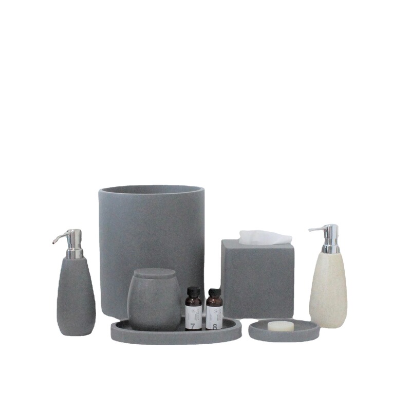 Hotel Resin Bathroom Kit Trash Can Tissue Box Resin Guest Room Supplies Hotel Resin Bathroom Kit