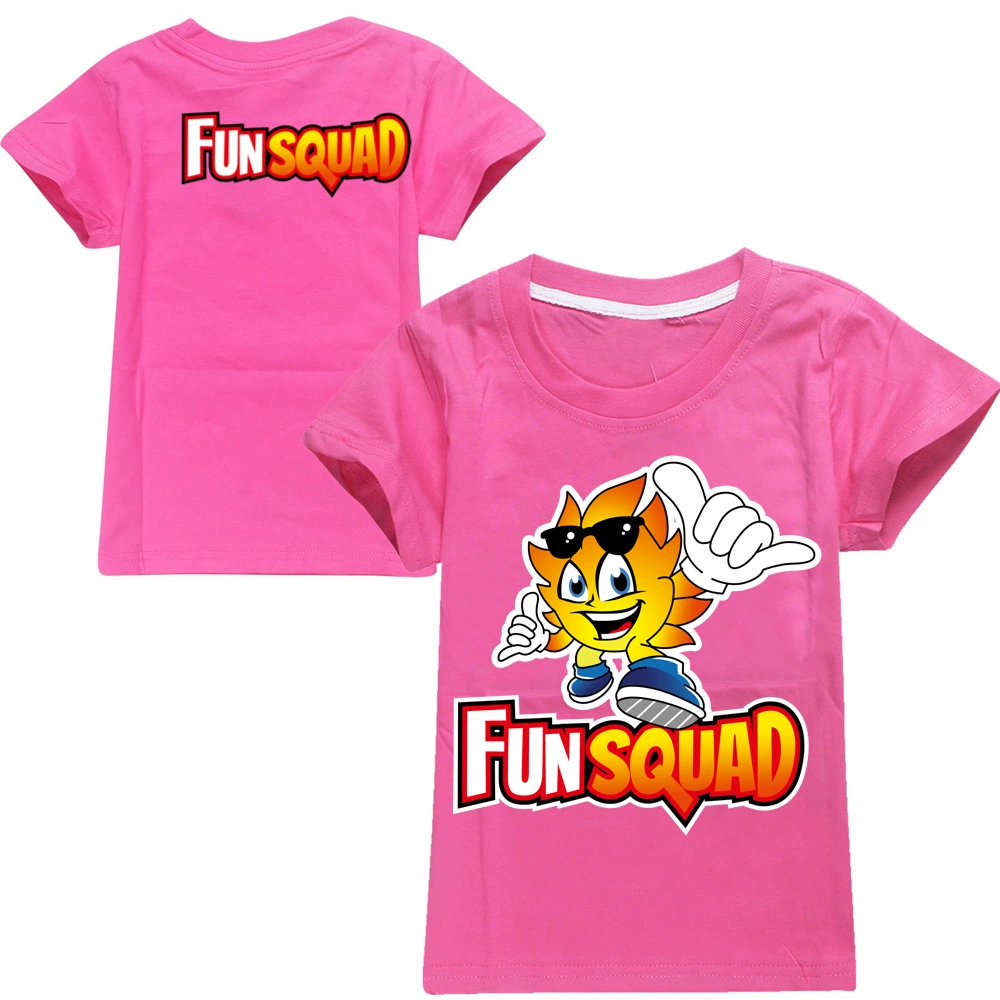 Children's cotton T-shirt Boy Fun Squad Gaming Cartoon T shirt Print Kids T-shirt Girl's Harajuku Summer 3D Short Sleeve T-shirt t-shirt in kid	