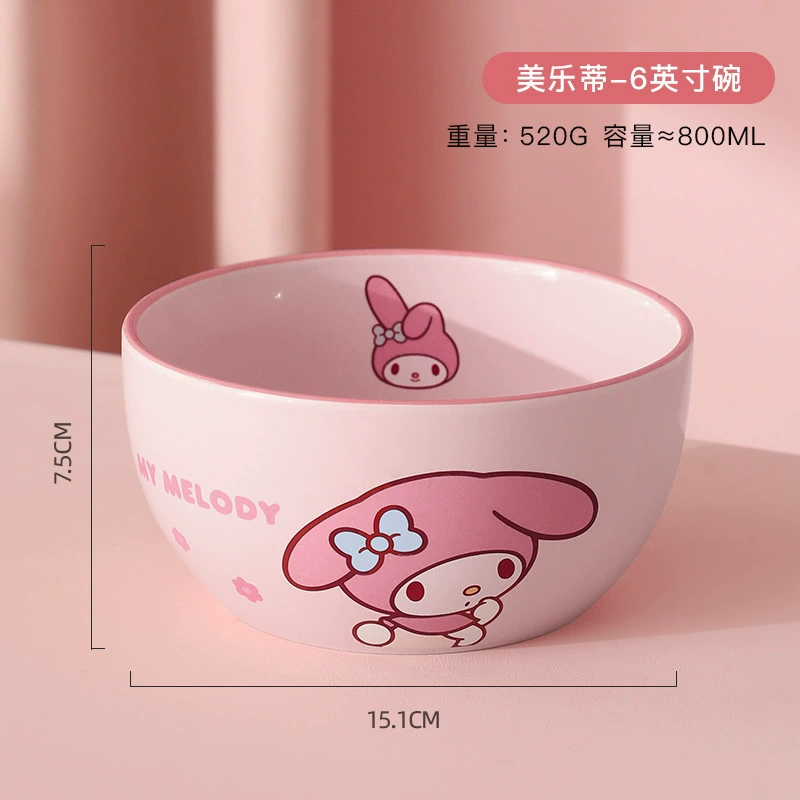 Sanrio, hello kitty, ceramic tableware, set