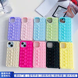 跨境南美苹果17Promax吸盘硅胶iPhone15plus多功能软胶14手机壳16