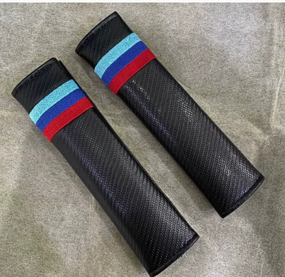 Shoulder Pad Extension Universal | Seat belt shoulder pad - 3-colors-blue-blue-red-carbon-fiber-pattern