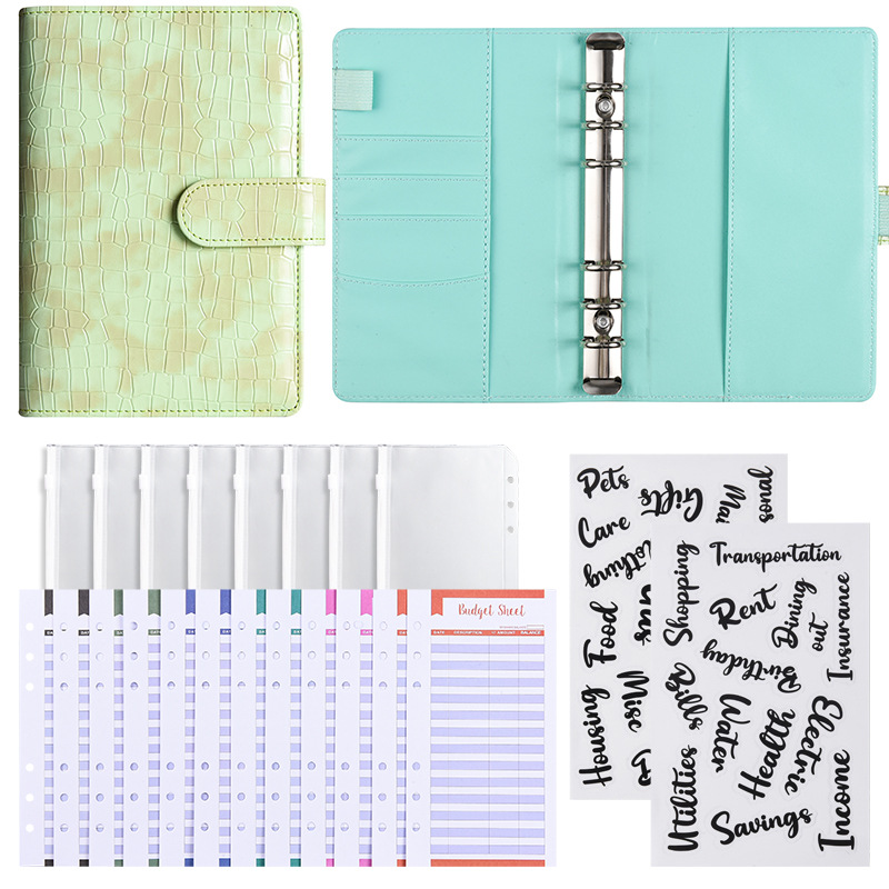 [기본 선물팩] - 크로커다일 그린 (저가 카드 12장 + 지퍼백 8장 + 워드 스티커 2장)