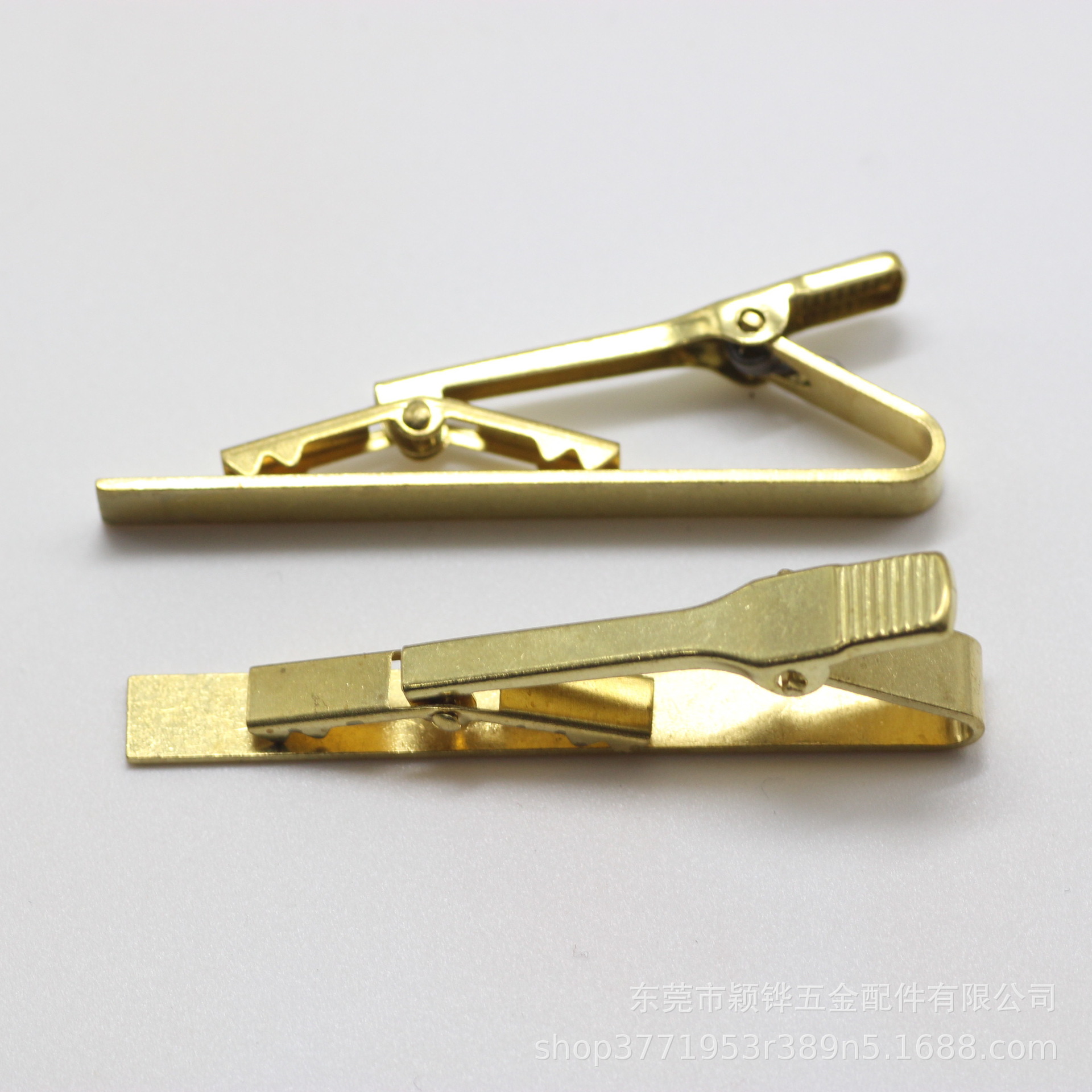 DIY jewelry corsage material pure copper tie clip men's collar clip business simple clip manufacturers wholesale