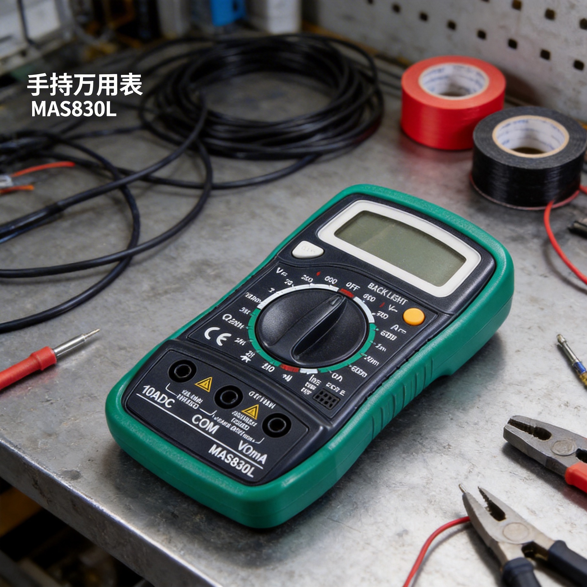 外销热卖 小型电流电压 手持式数显 家用电工 数字万用表 MAS830L