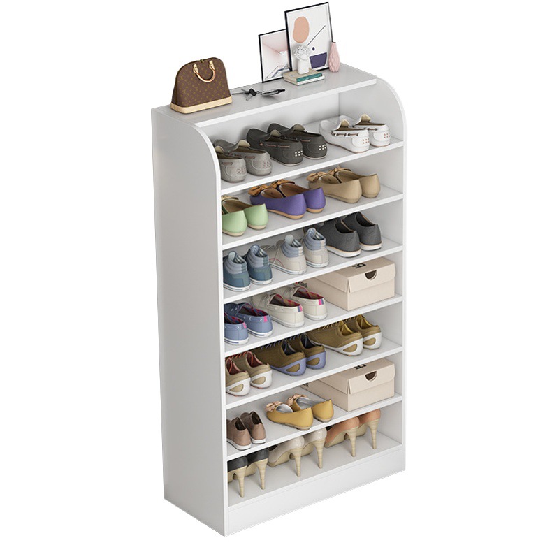 Zapatero puerta simple hogar multi-capa de almacenamiento artefacto ahorro de espacio esquina pequeño zapato estante a prueba de polvo
