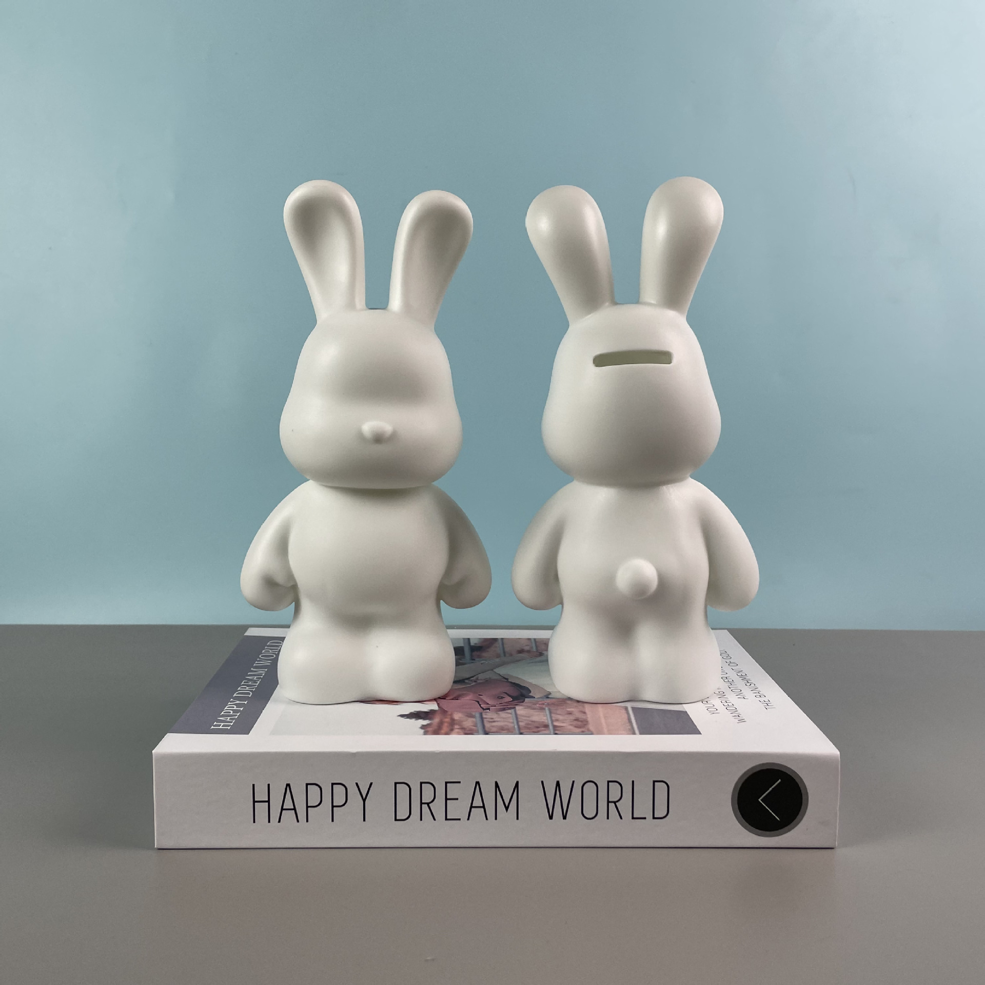 흰색 배아유체토끼 23cm_구멍 있음