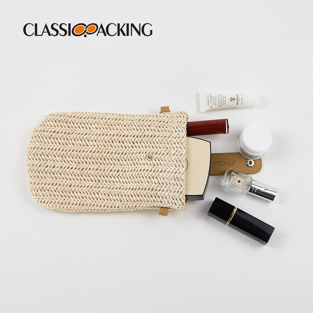 Venta al por mayor de fábrica de pppgrass tejido bolso portátil teléfono móvil llave de la bolsa de la tarjeta de cambio diagonal bolso pequeño estudiante mujer