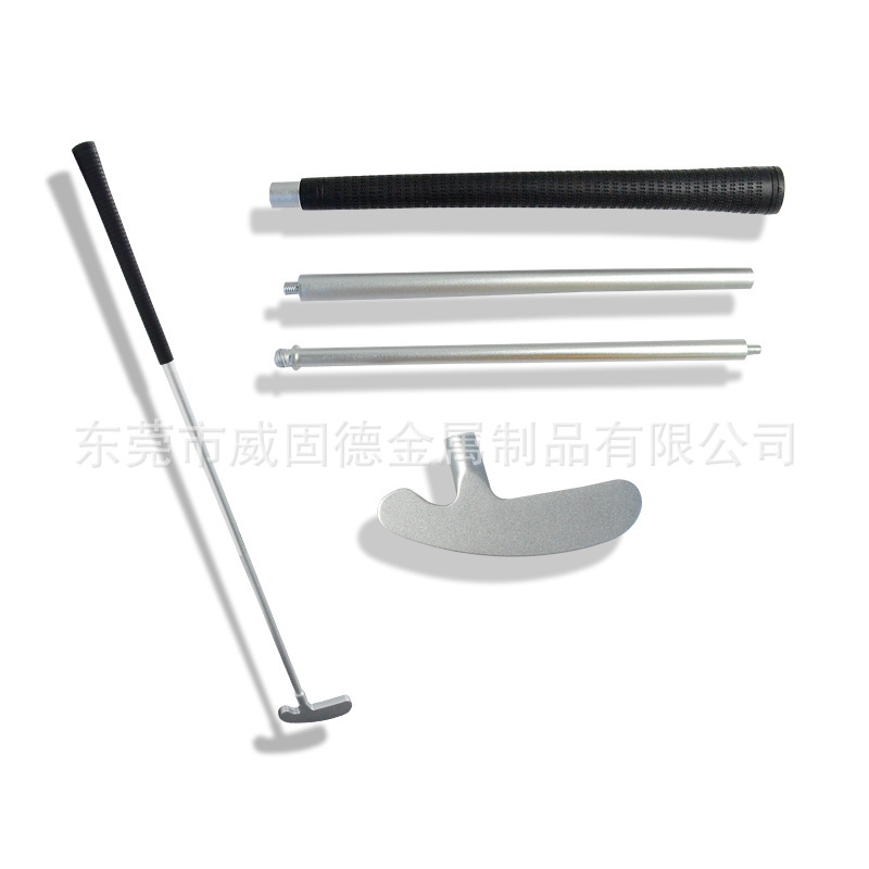 高尔夫球杆铝管练习杆加工定制铝管缩口阳极氧化铝管高尔夫三节杆