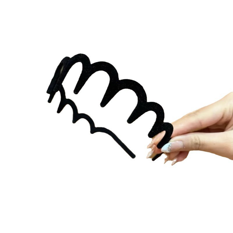 Cabello roto ondulado brazo para mujeres 2025 nuevo lavado de la cara brazo de cabello de implante de tela de tela de goma de goma