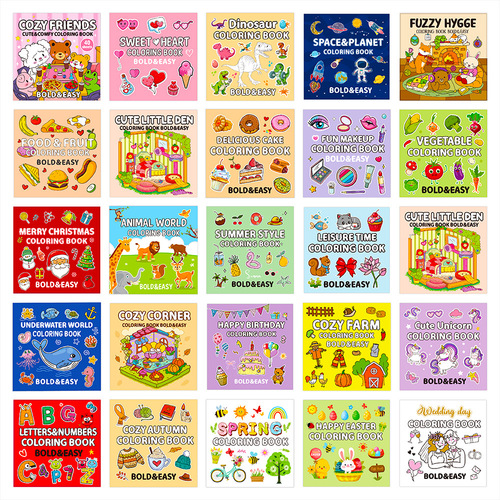 New Product Coloring Book, 40 Pages Food Fruit Cartoon Doodle, For Children Over 4 Years Old, Coloring Book