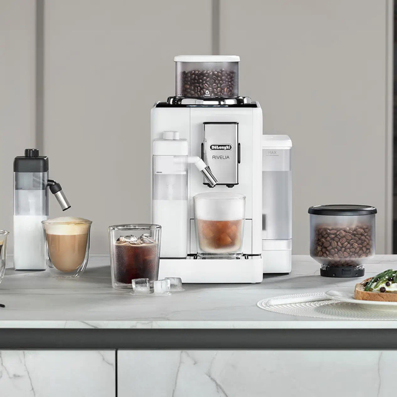 Delong Delonghi Coffee Machine Italian Automatic Coffee Machine Home Color Touch Screen Double Bean Warehouse R5W