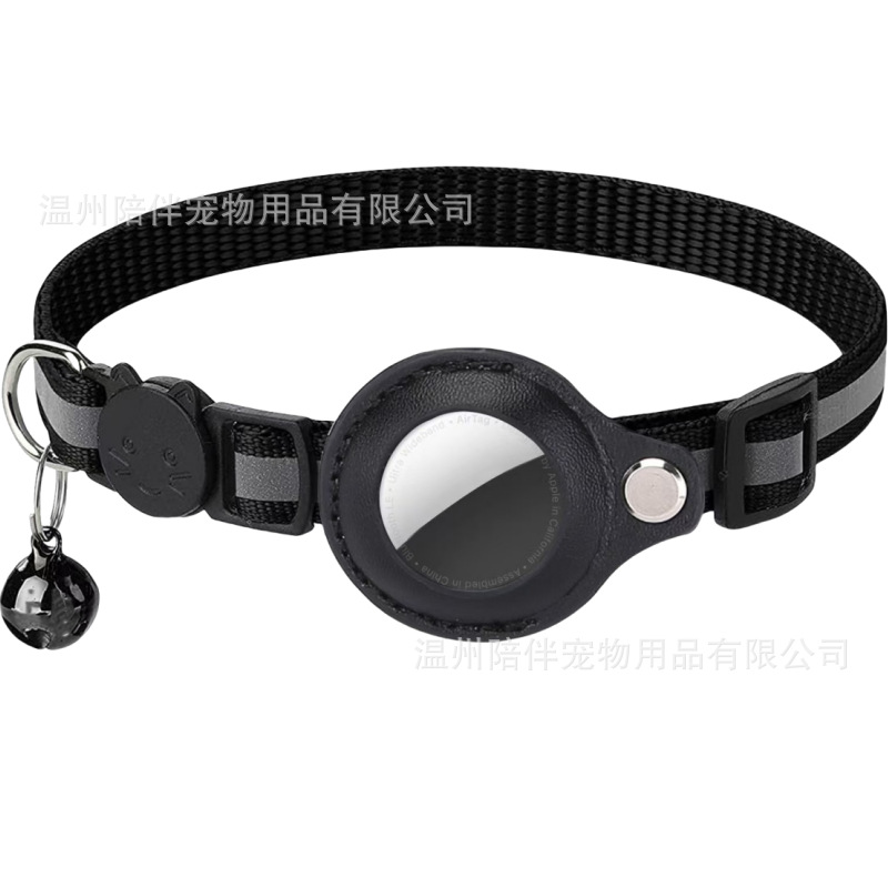Explosiones transfronterizas collar de gato PU cubierta reflectante anti-asfixia botón de seguridad para mascotas collar de mascotas al por mayor