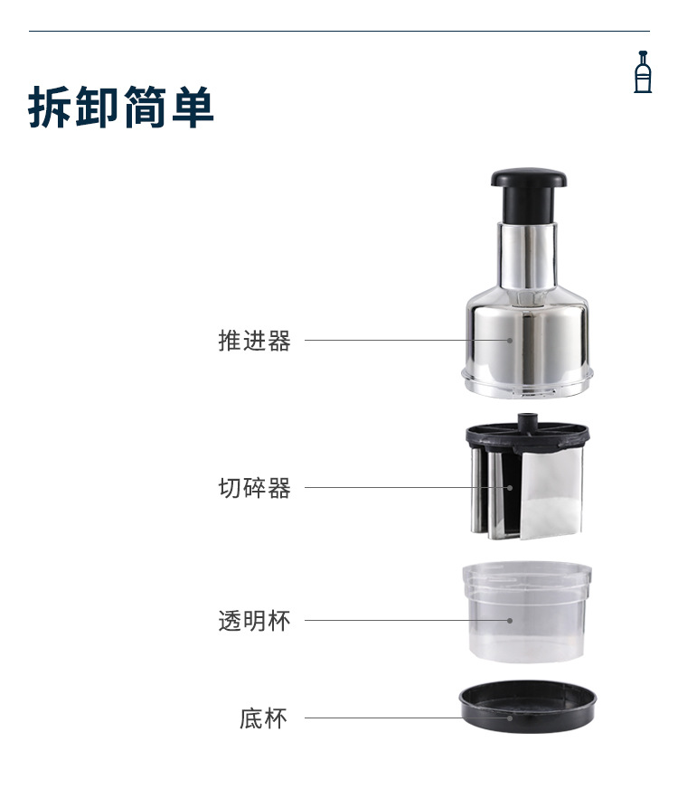 现货供应捣蒜泥切辣椒洋葱切芥末手动拍拍刀大蒜捣碎器促销礼品详情10