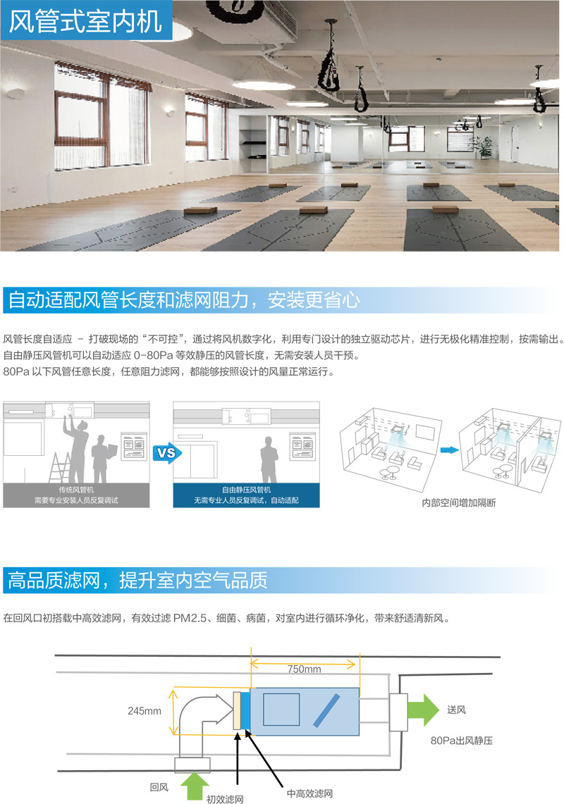 商用中央空调特点6