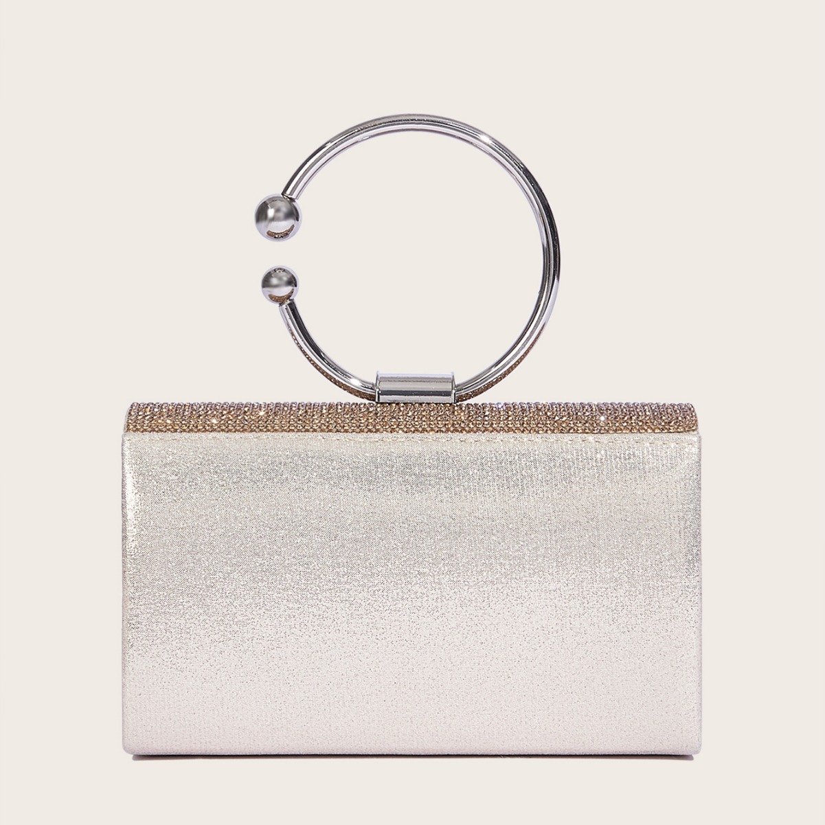 Nuova borsa da sera lucida da donna, elegante, in PU, per matrimoni e feste_voghion.com