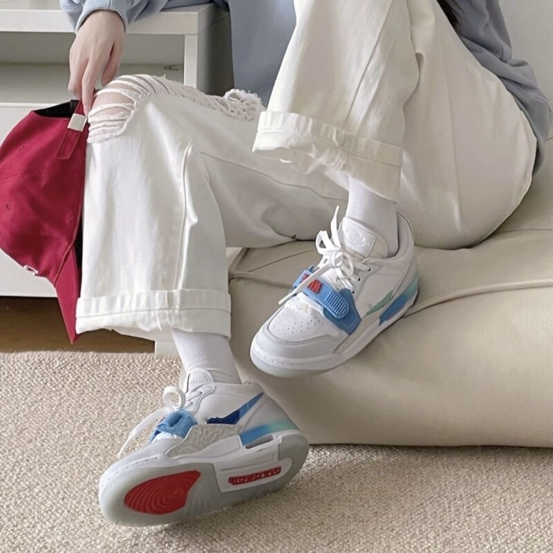 莆田靴ピュアオリジナル aj312 ロートップバスケットボールシューズヘビ年イースター白青グレー男性と女性のカップルカジュアルスポーツシューズ|undefined