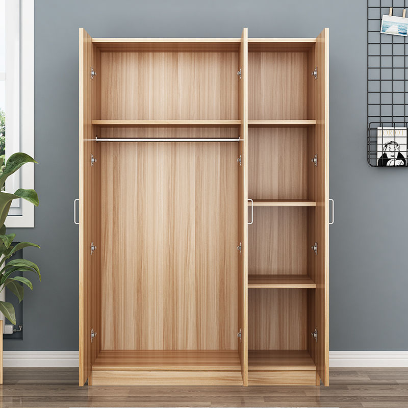 Simple Wardrobe Home Bedroom Storage Panel Cabinet Small Apartment Rental Adult Storage Cabinet Children's Wardrobe