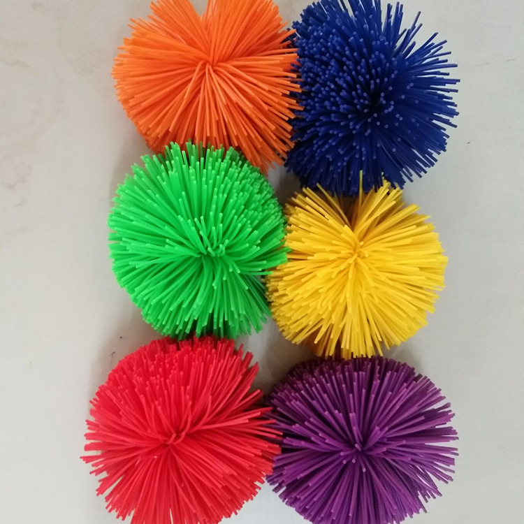 【低价供应】毛毛丝球 橡胶丝毛毛球 玩具配件毛毛球 (图)