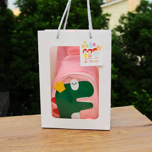 Upgraded Pink Dinosaur + Graduation Skylight Gift Bag
