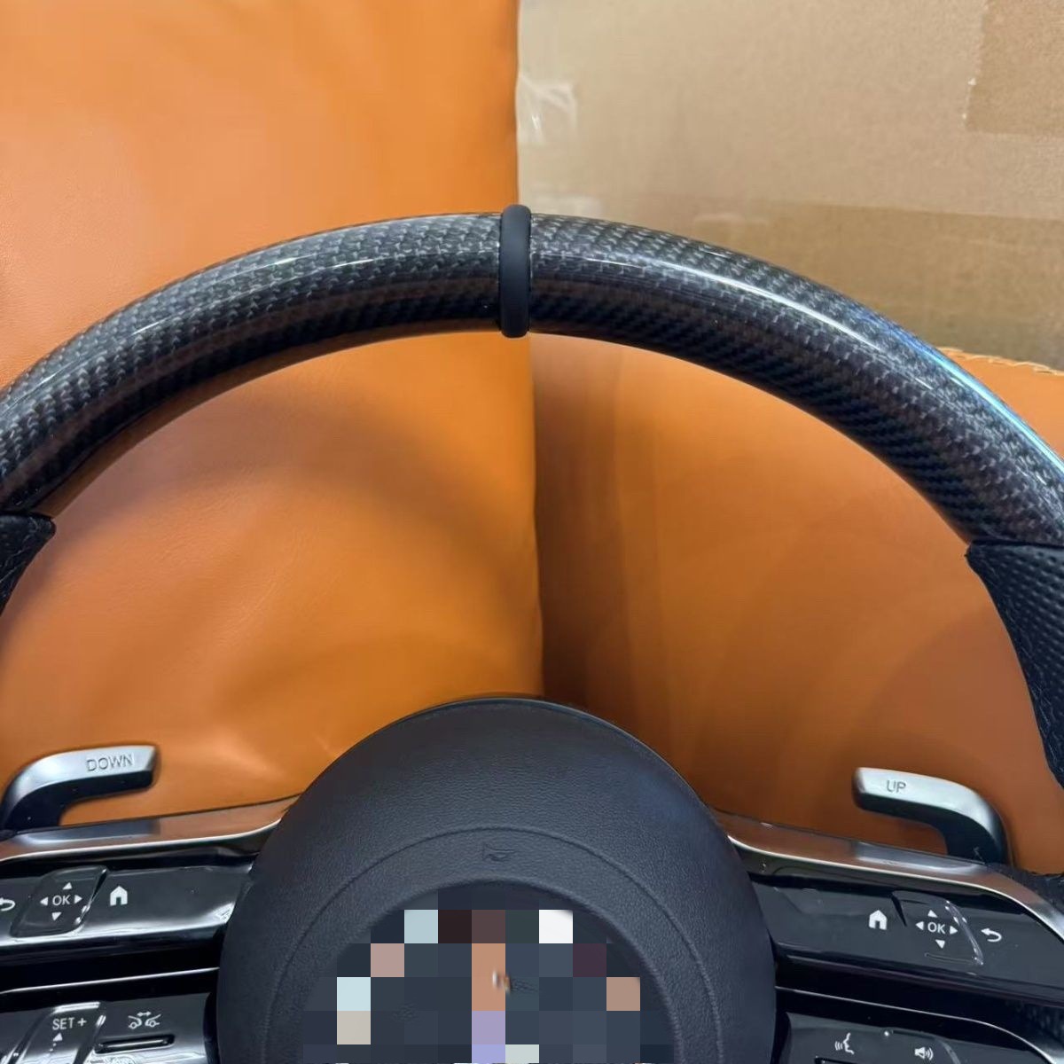Suitable for Mercedes-Benz A-Class, B-Class, C-Class, E-Class, Cla, Clc, Clk, Cls Modified Carbon Fiber Dragonfly Steering Wheel Assembly