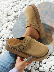 B 79890 Women's buckle mule sneakers Ůʿ��������\��Ь
