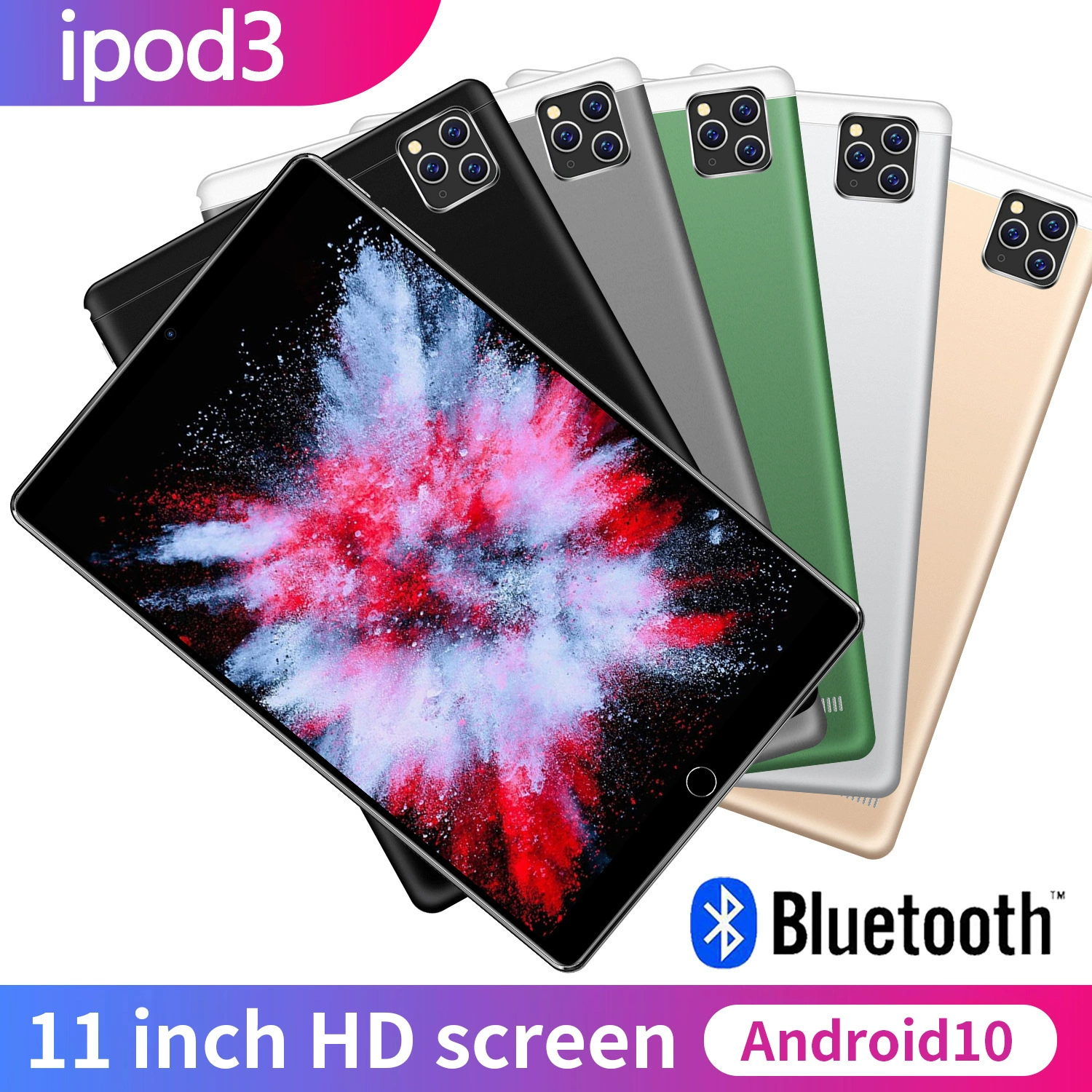 Кросс-бордер посвящен новому 11-дюймовому iPod3 планшету 2+16Г онлайн-уроки, HD-экран, двойная карта, двойной standby