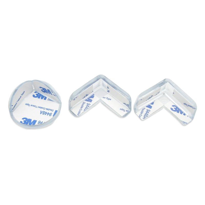 Esquina anticolisión para niños transparente suave mesa de seguridad para bebés cubierta protectora de esquina mesa de café de vidrio para bebés protección de esquina de silicona