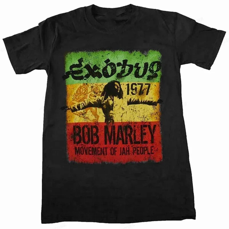Rapper Bob Marley t Shirt Men Fashion Cotton Tshirt Streetwear Hip Hop Punk Women Vintage T-Shirt Pure