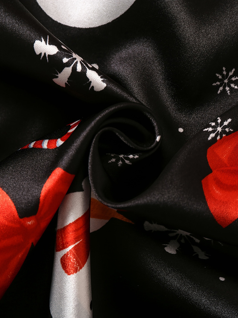 Home clothing set, sleepwear, women's color Ding silk long sleeved pants set_voghion.com