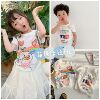 2021 Spring and summer goods in stock children summer new pattern Short sleeved men and women Cartoon Short sleeved Children's clothing jacket