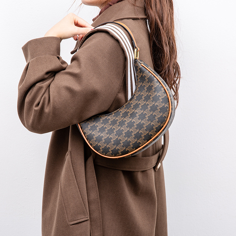 2023 nuevos triunfos retro bolsos bajo las axilas bolsos de luna bolsos de moda bolsos de hombro con flores antiguas bolsos de palos franceses