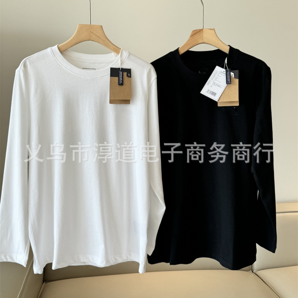 TF北脸经典长袖T圆领纯色长T长袖打底衫情侣卫衣休闲百搭长袖T衫