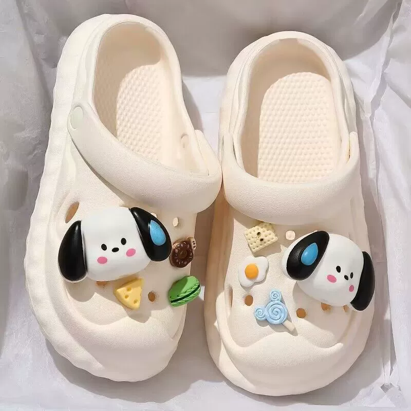 Туфли с дырками женская верхняя одежда 2023 Новые пляжные какашки медсестры на толстой подошве с закрытым носком оптом