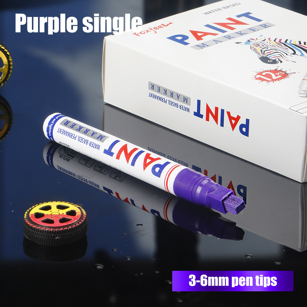 Nuevo bolígrafo de pintura de gran capacidad de 6 mm bolígrafo de pintura de reparación de pintura de automóviles no se desvanece aceite no borrable